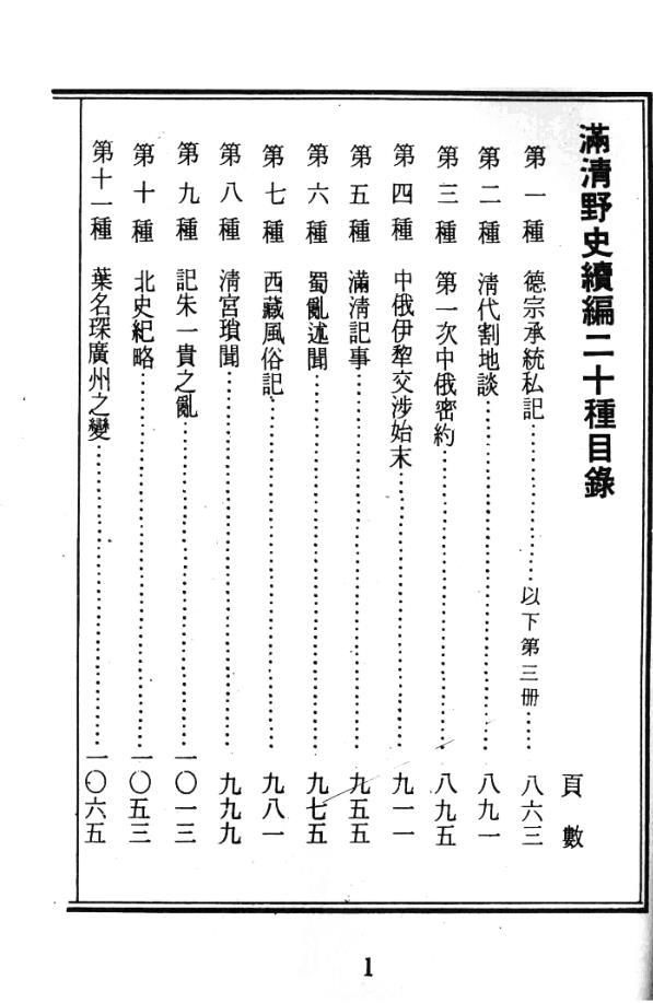 满清野史 （共8册）pdf 电子版